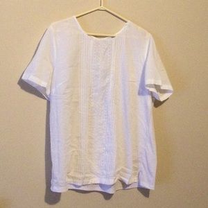 Women’s DEX size 1X Mixed Media short sleeve top